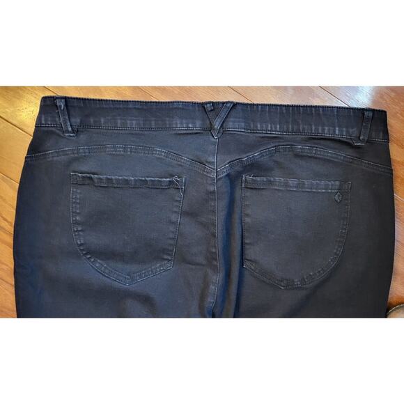 Democracy Jeans Womens 22W Plus AB Technology Black Cropped Skinny Hi-Rise Denim - Picture 5 of 10